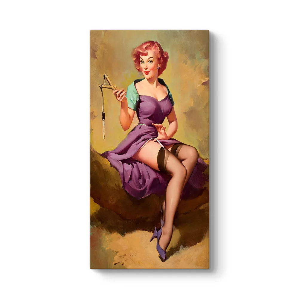 Pin Up Elvgren Tablosu - Model 7
